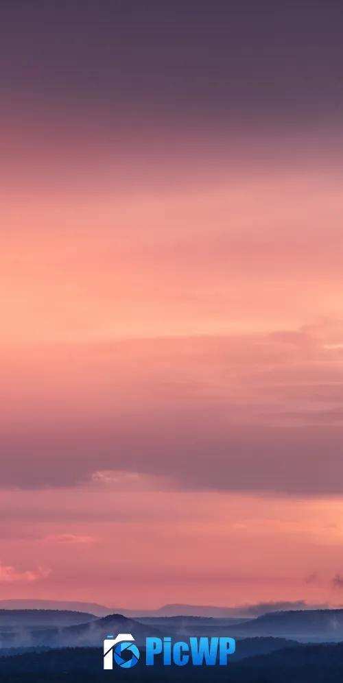 Pink sky Sunset 3K Mobile Wallpaper