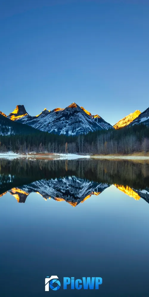 Wedge Pond Banff National Park 3K Mobile Wallpaper