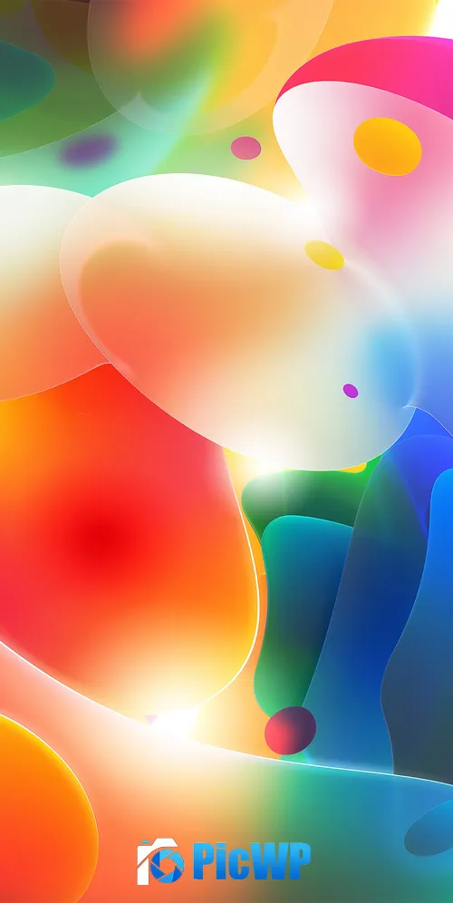 3D Colorful gradients 3K Mobile Wallpaper