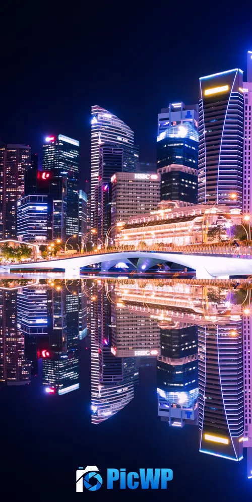 Singapore City Skyline 3K Mobile Wallpaper
