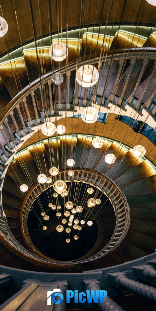 Wooden stairs Aesthetic 3K Mobile Wallpaper