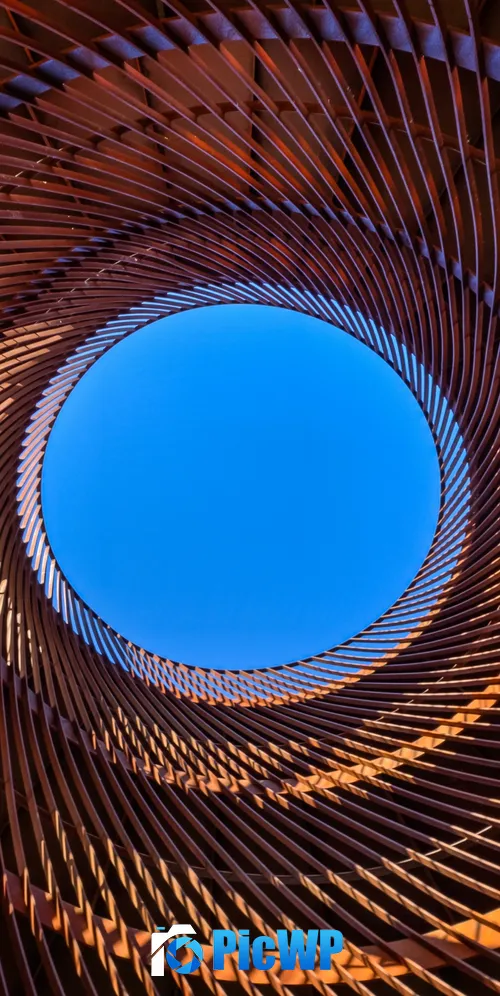 Metal design Circular 3K Mobile Wallpaper