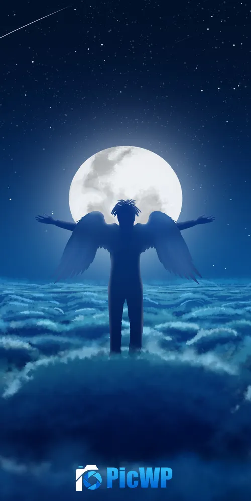 Moonlight Above clouds 3K Mobile Wallpaper