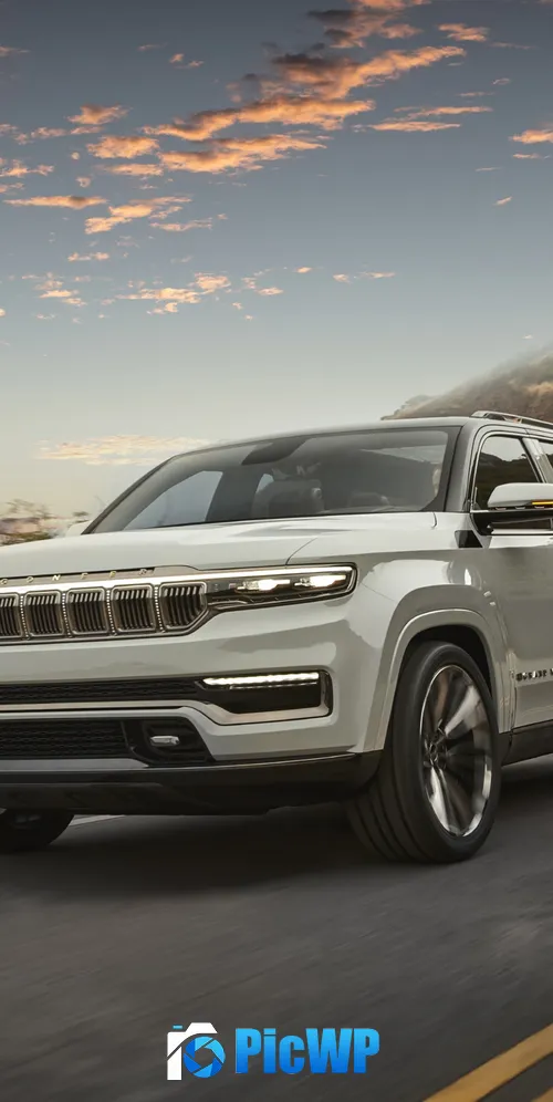 Jeep Grand Wagoneer Concept Luxury SUV 3K Mobile Wallpaper