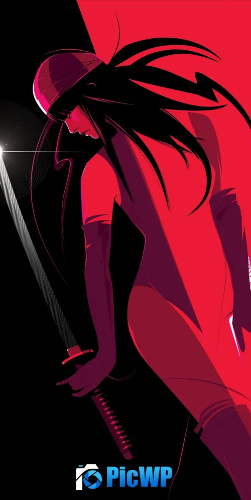 Elektra Marvel Cinematic Universe 3K Mobile Wallpaper
