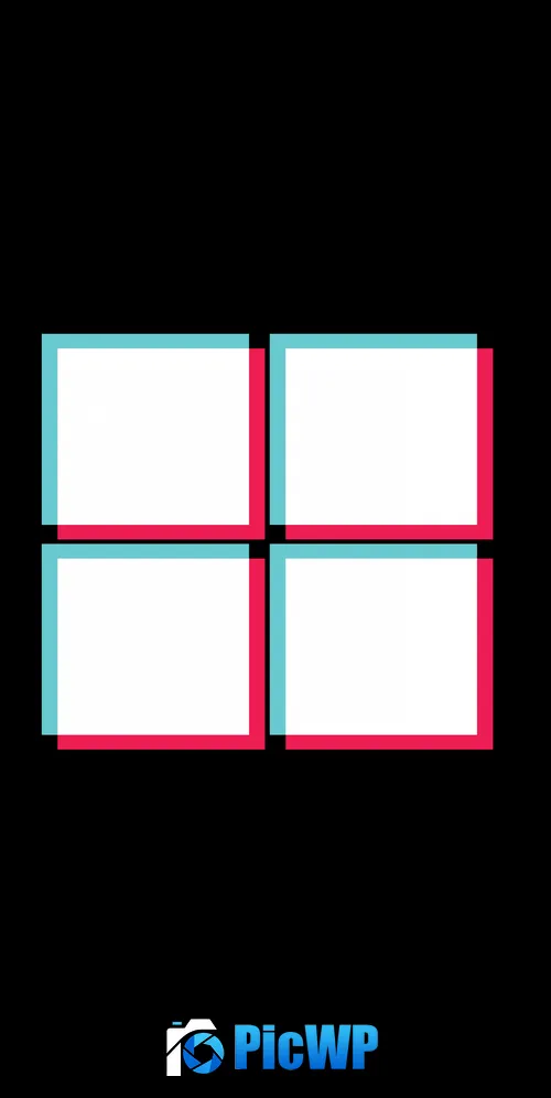 Windows logo TikTok 3K Mobile Wallpaper