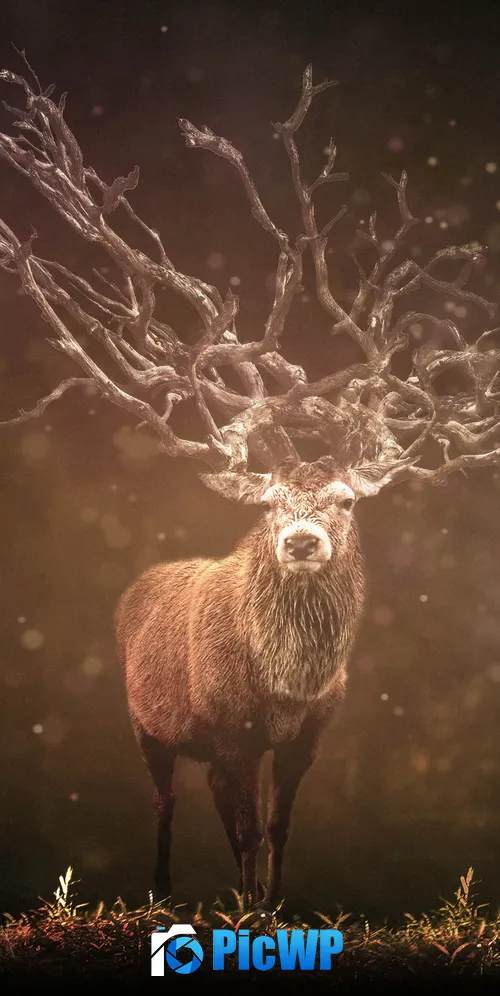 Hirsch Deer 3K Mobile Wallpaper