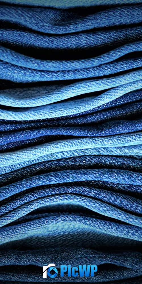 Blue Jeans Texture 3K Mobile Wallpaper