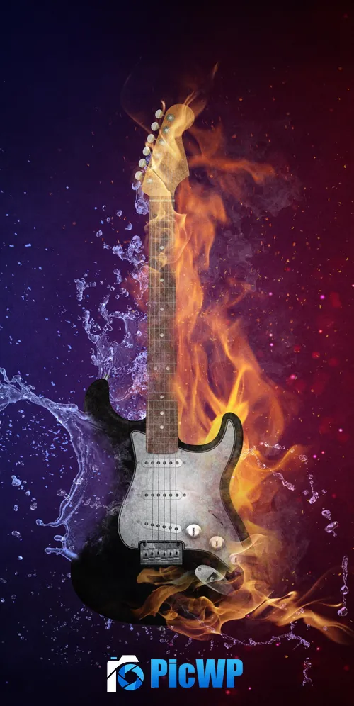 Electric Guitar Instrument 3K Mobile Wallpaper