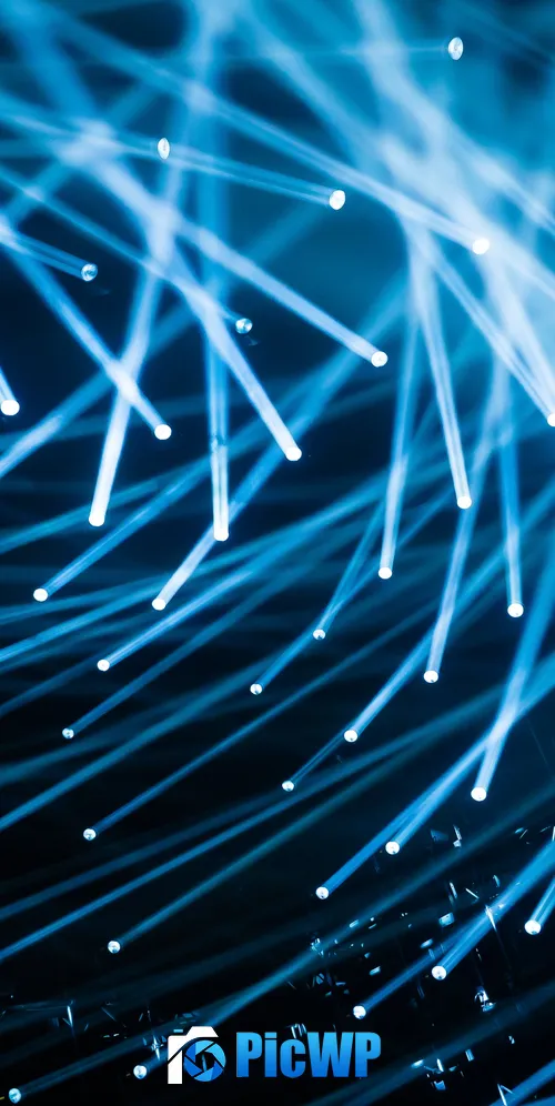 Spot lights Blue 3K Mobile Wallpaper