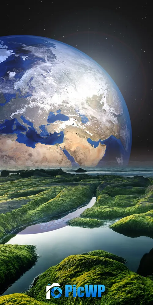 Earth Solaris 3K Mobile Wallpaper