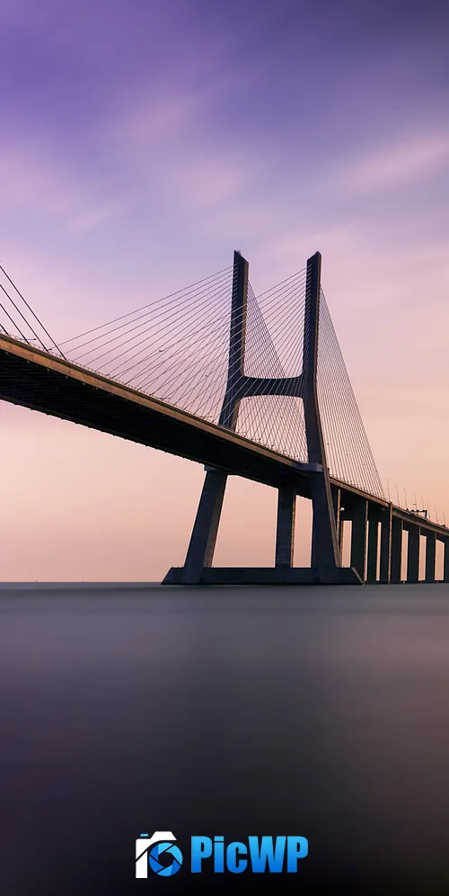 Vasco da Gama Bridge Lisbon 3K Mobile Wallpaper