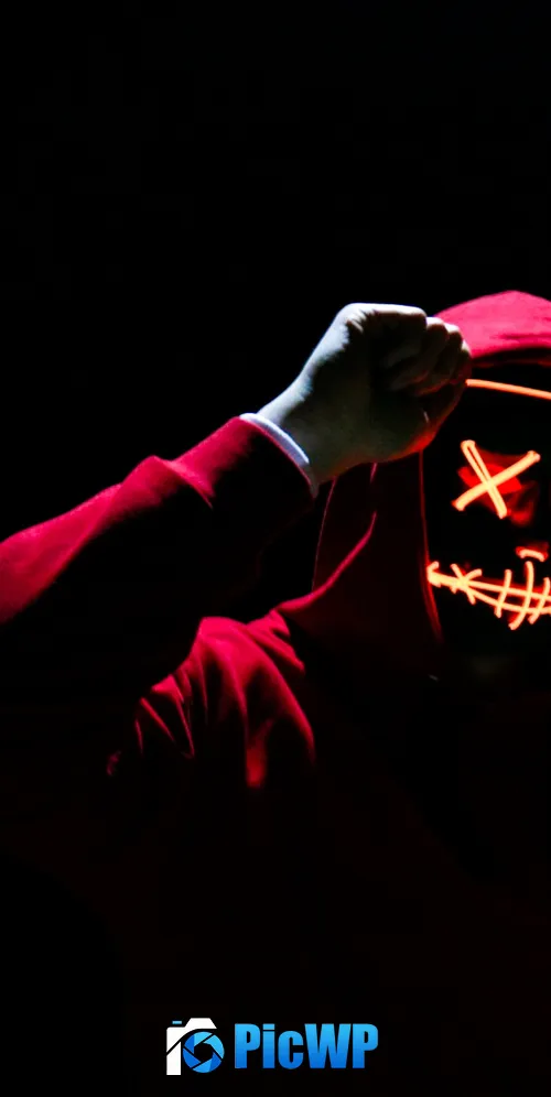 LED mask 3K Mobile Wallpaper