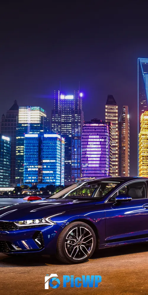 Kia K5 GT-Line Shanghai 3K Mobile Wallpaper