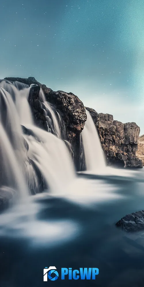 Waterfall Scenic 3K Mobile Wallpaper