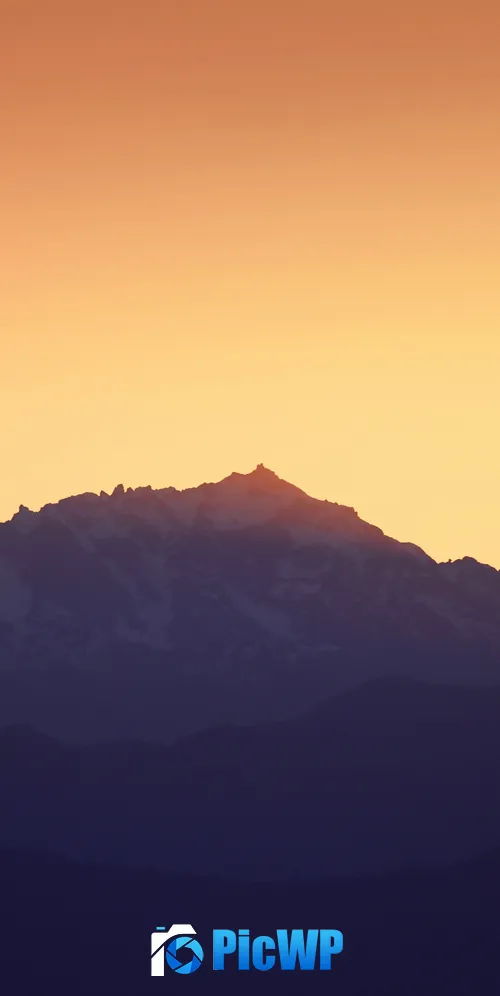 Mountains Sunset 3K Mobile Wallpaper