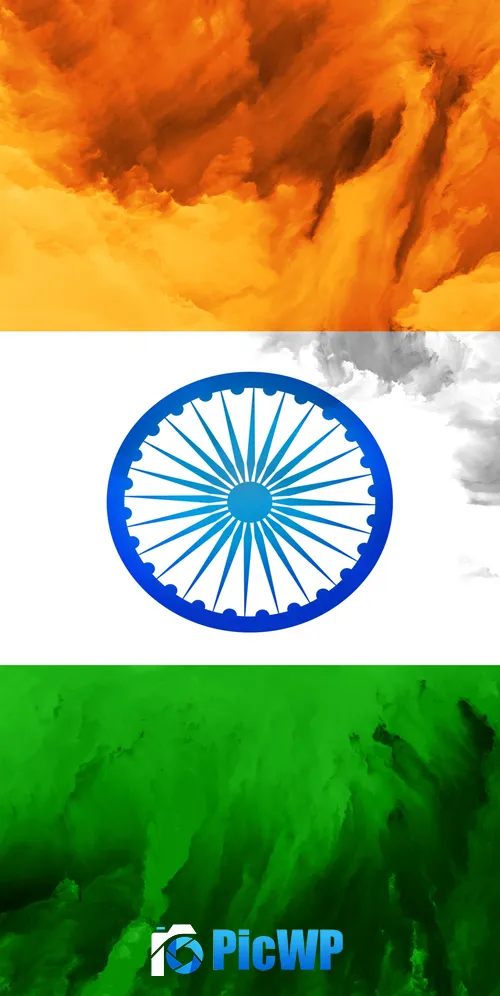 Tricolour Flag Indian Flag 3K Mobile Wallpaper