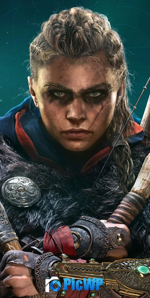 Female Eivor PlayStation 4 3K Mobile Wallpaper
