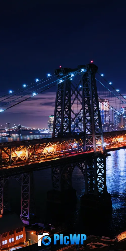 Williamsburg Bridge New York City 3K Mobile Wallpaper