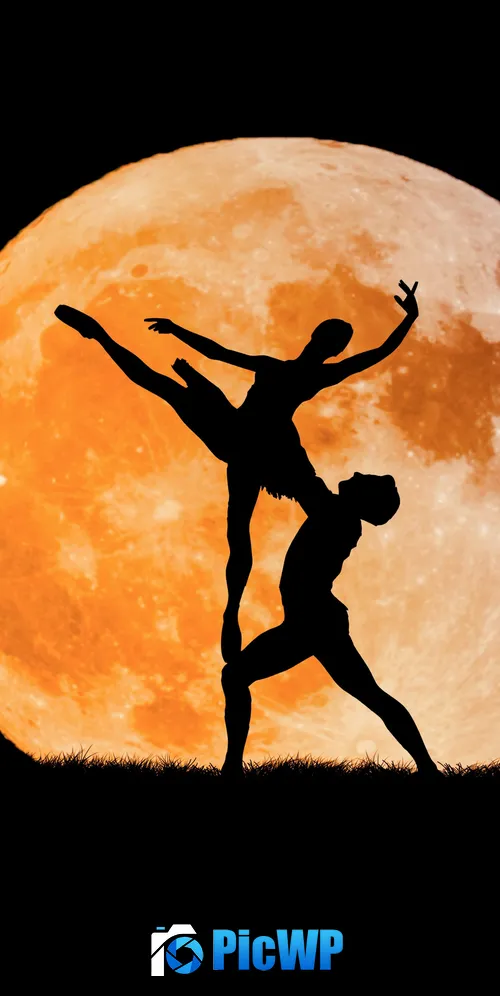 Couple Ballet dancers 3K Mobile Wallpaper