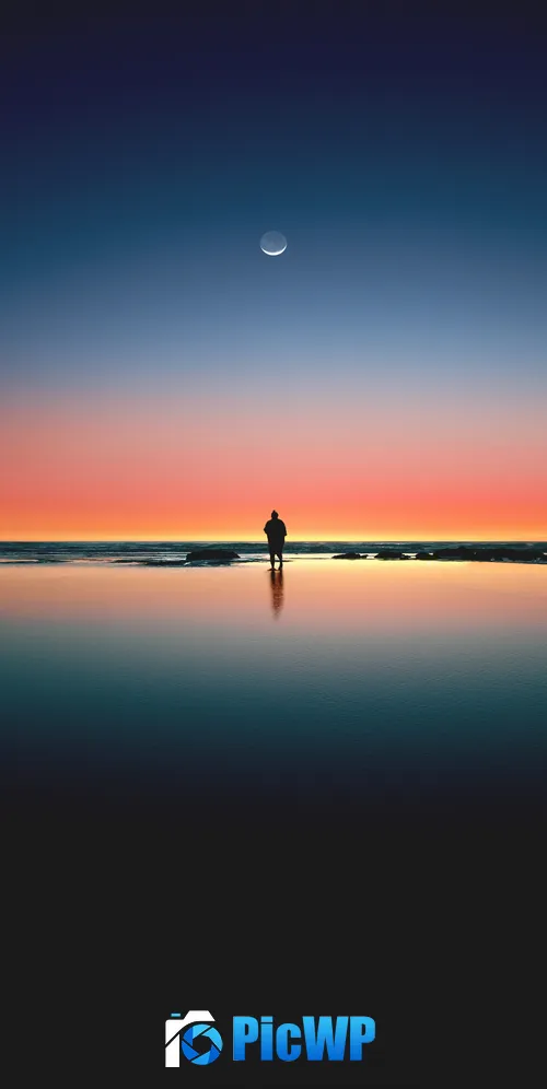 Horizon Beach 3K Mobile Wallpaper