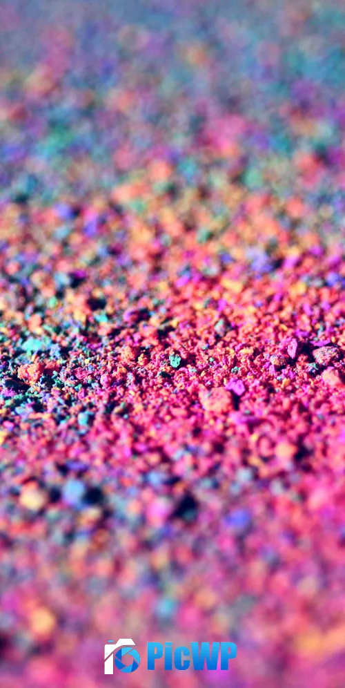 Chalk dust Colorful 3K Mobile Wallpaper