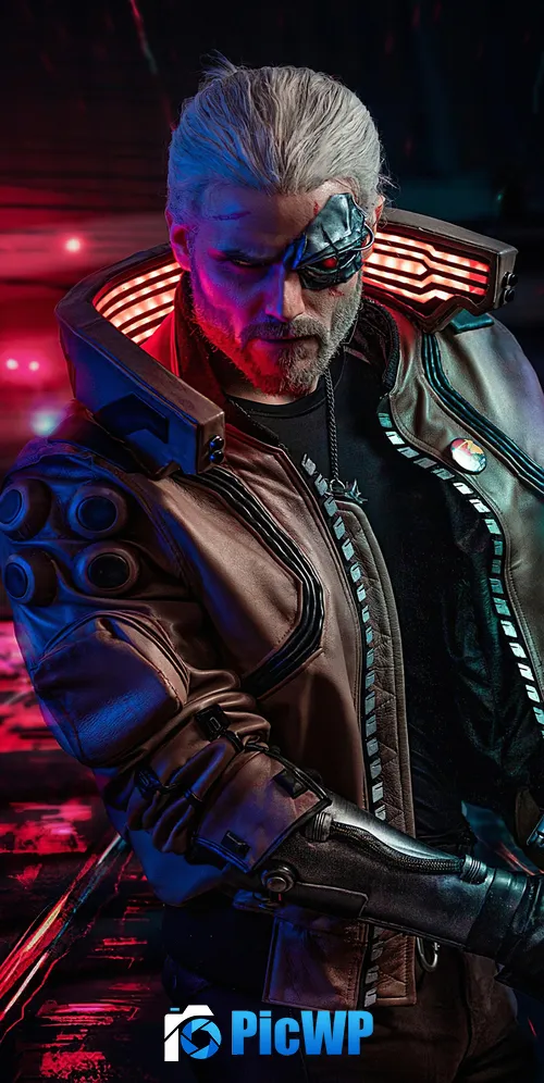 Cyberpunk 2077 Geralt of Rivia 3K Mobile Wallpaper