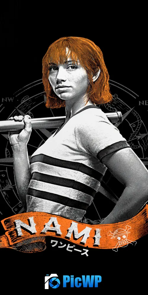 Emily Rudd as Nami One Piece 3K Mobile Wallpaper