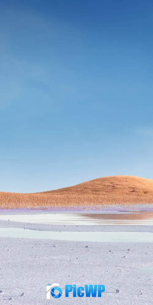 Landscape Grass field 3K Mobile Wallpaper