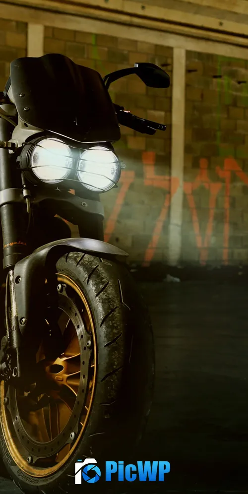 Motorcycle Cafe racer 3K Mobile Wallpaper