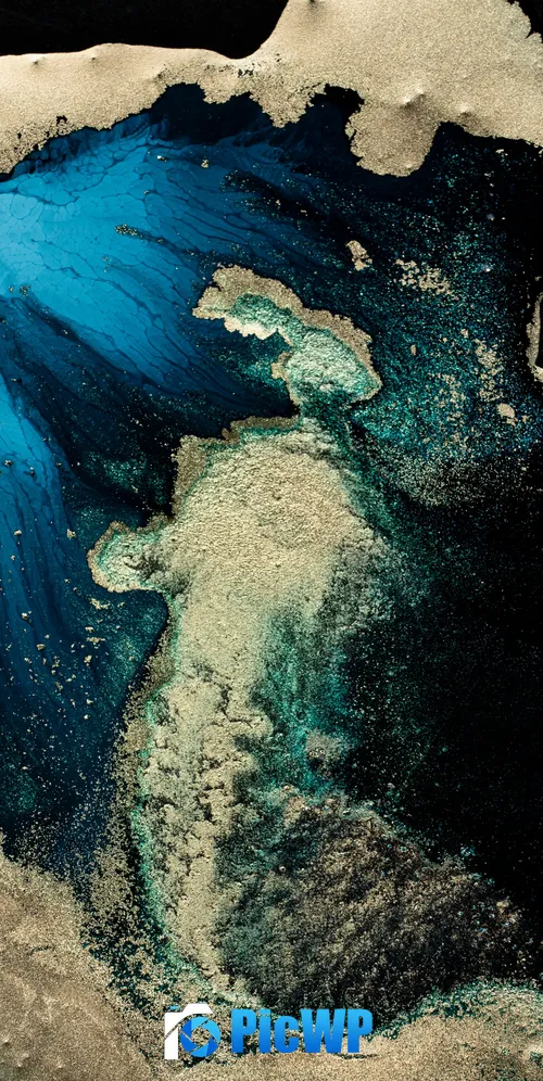 Macro Liquid art 3K Mobile Wallpaper