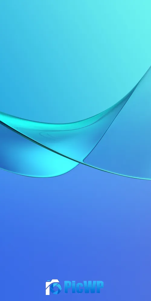 Waves Blue 3K Mobile Wallpaper