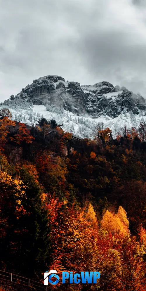 Alps Autumn 3K Mobile Wallpaper