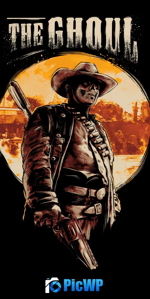 Fallout Ghoul 3K Mobile Wallpaper