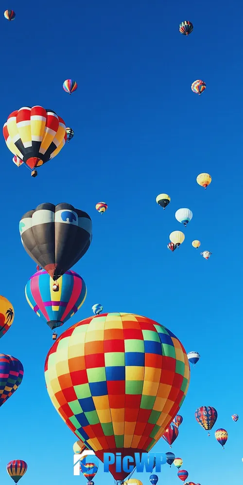 Hot air balloons Festival 3K Mobile Wallpaper