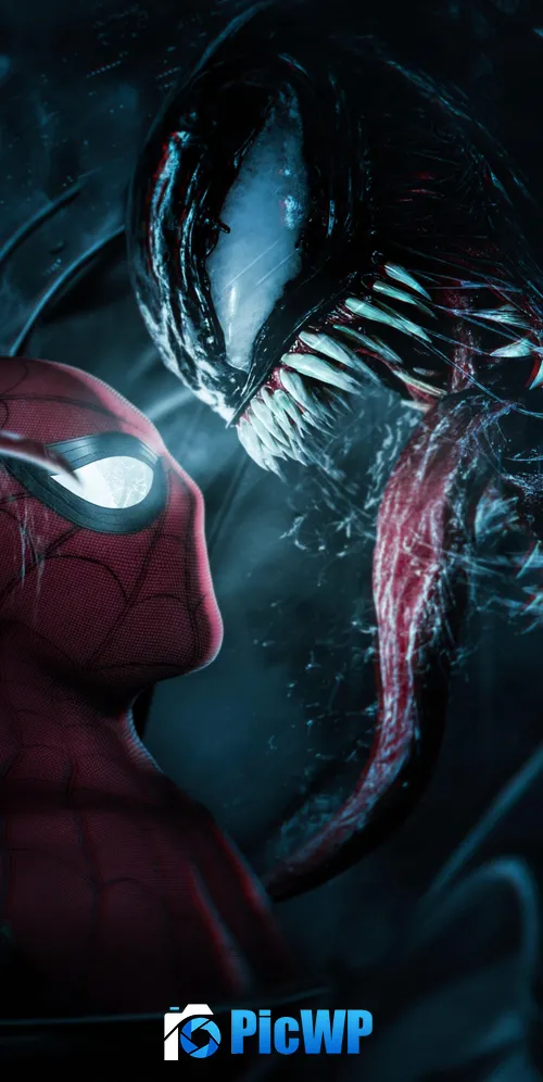 Spider-Man vs Venom iPhone 3K Mobile Wallpaper