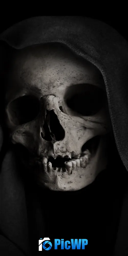 Grim Reaper Skull 3K Mobile Wallpaper