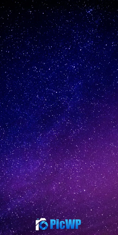 Starry sky Purple sky 3K Mobile Wallpaper