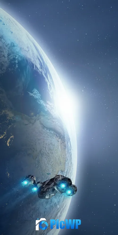 Spaceship Earth 3K Mobile Wallpaper