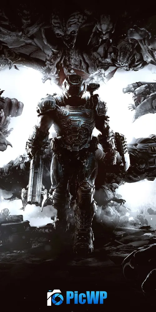 Doom Eternal 25th Anniversary 3K Mobile Wallpaper