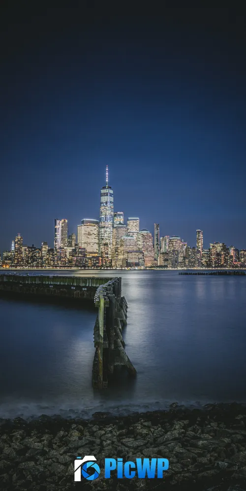 Hudson River Waterfront Walkway Jersey City 3K Mobile Wallpaper