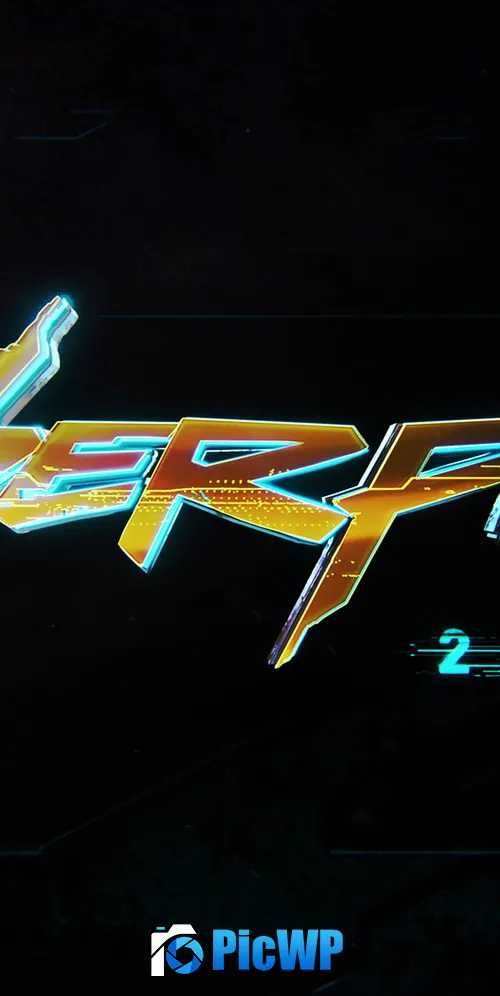 Cyberpunk 2077 Logo 3K Mobile Wallpaper
