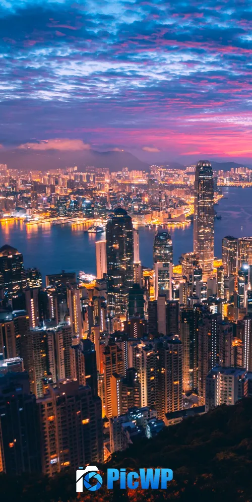 Hong Kong Cityscape 3K Mobile Wallpaper