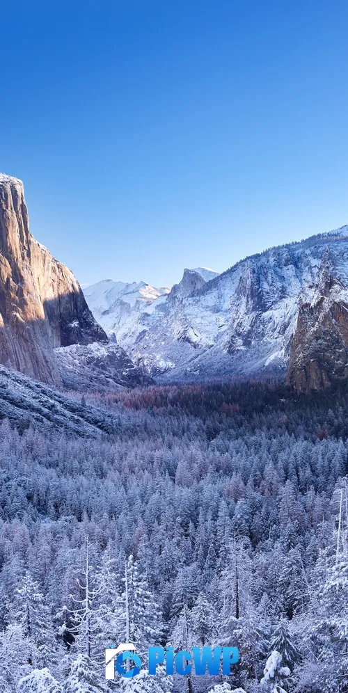 Yosemite National Park Winter 3K Mobile Wallpaper