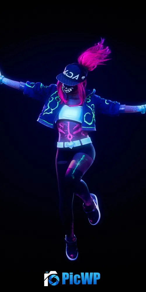 KDA League of Legends 3K Mobile Wallpaper