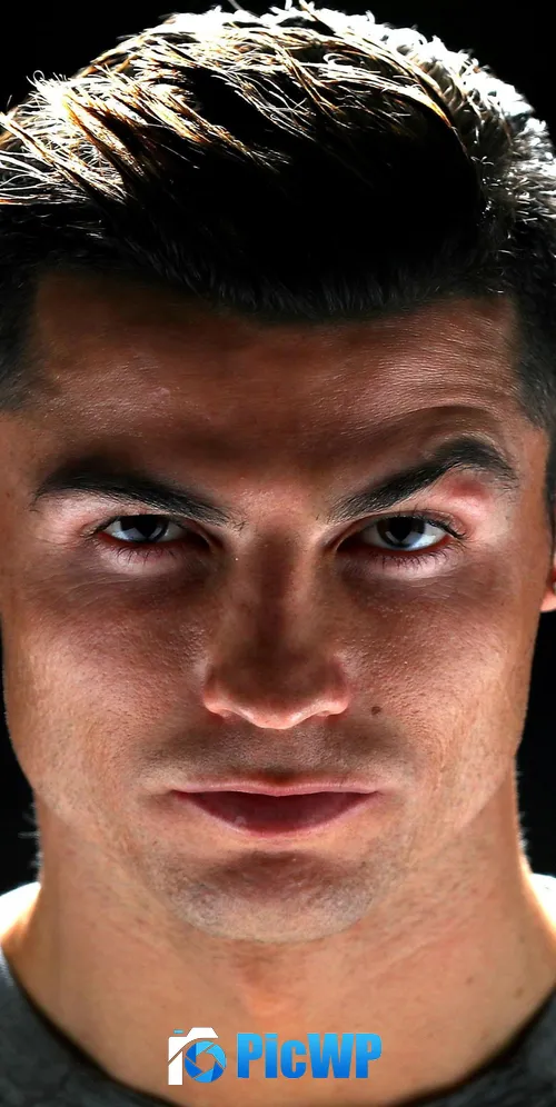 Cristiano Ronaldo Face 3K Mobile Wallpaper