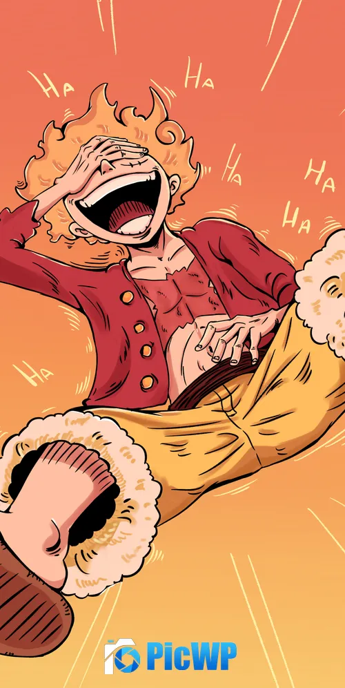 Luffy Gear 5 3K Mobile Wallpaper