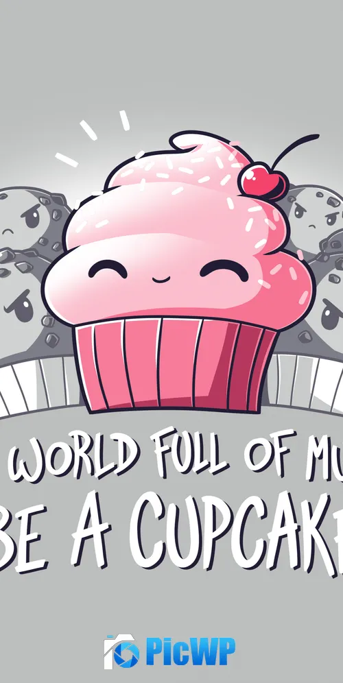 Muffins Cupcake 3K Mobile Wallpaper