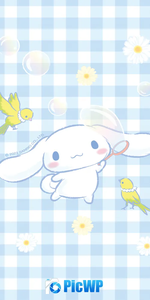 Cinnamoroll Blue 3K Mobile Wallpaper