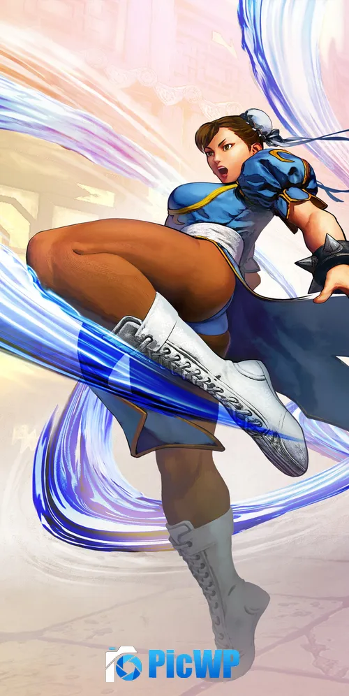 Chun Li Street Fighter 5 3K Mobile Wallpaper